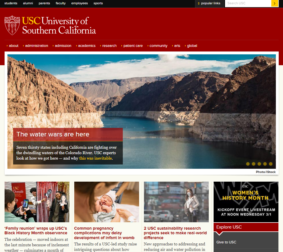 南加利福尼亚大学 南加利福尼亚大学