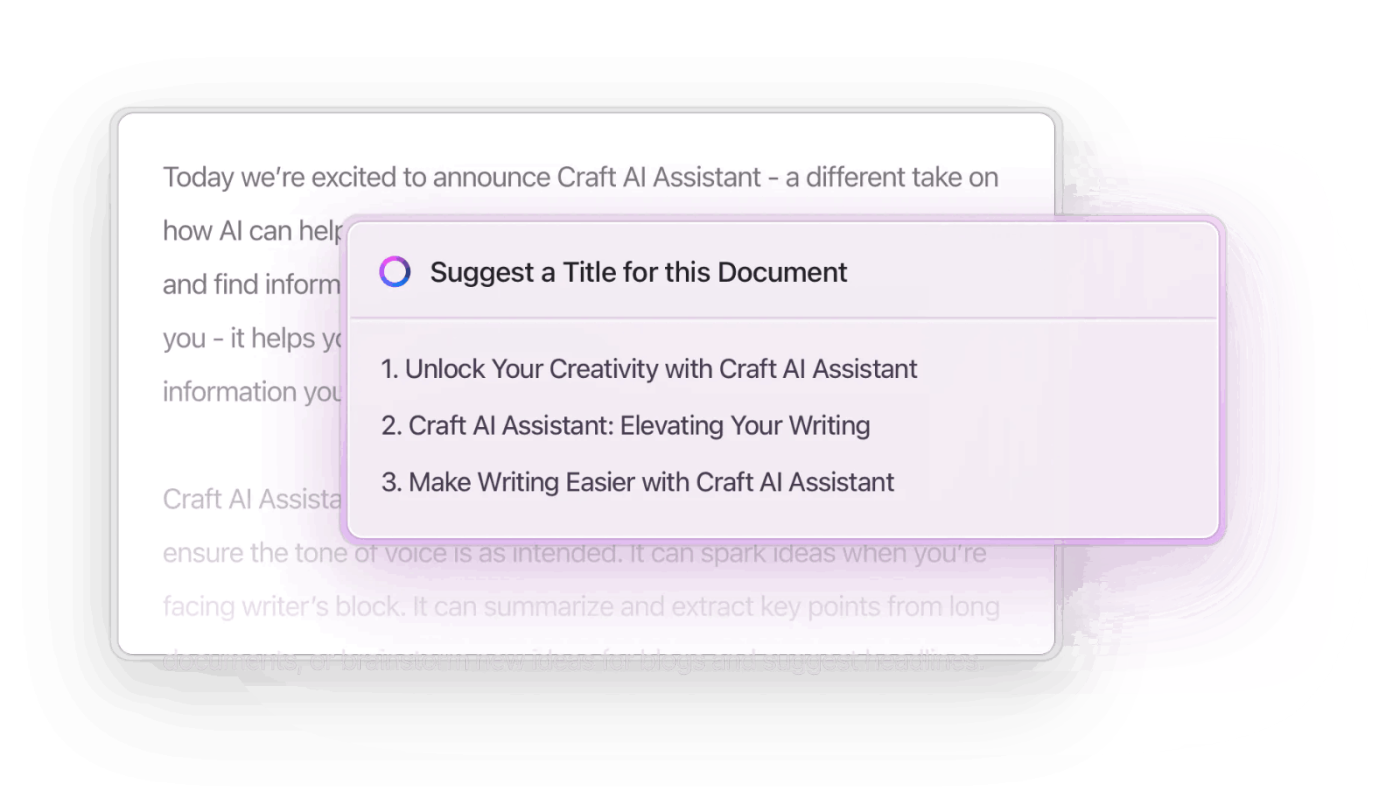 Craft 智能协作文档