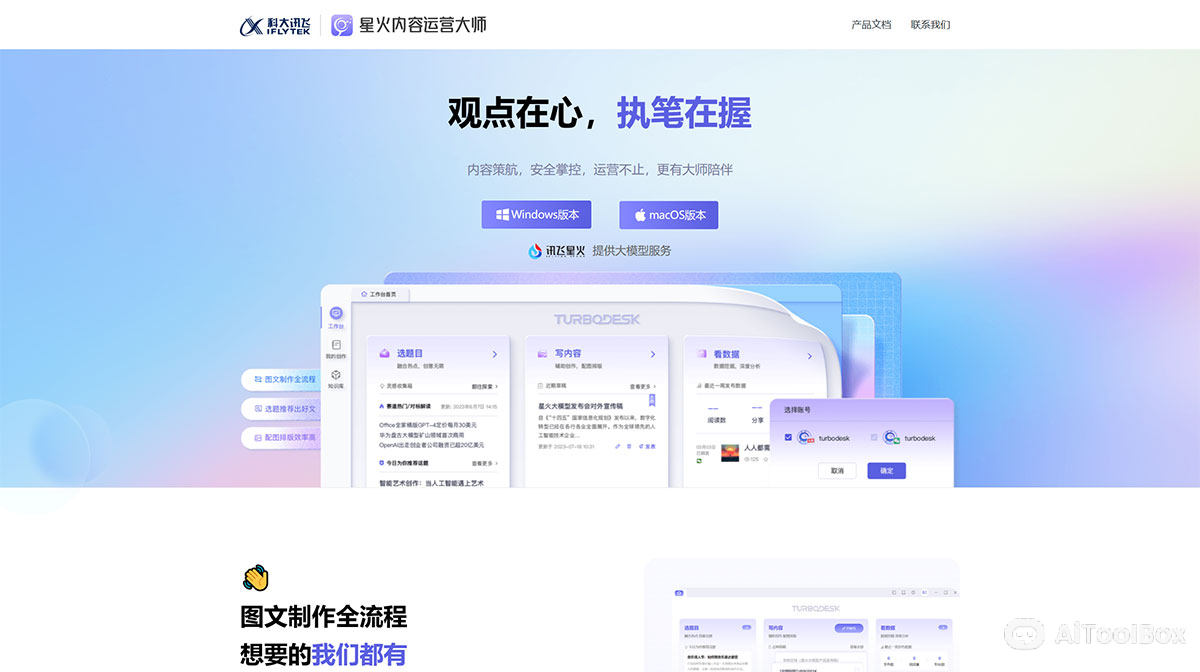 内容运营大师(图1) 讯飞绘文