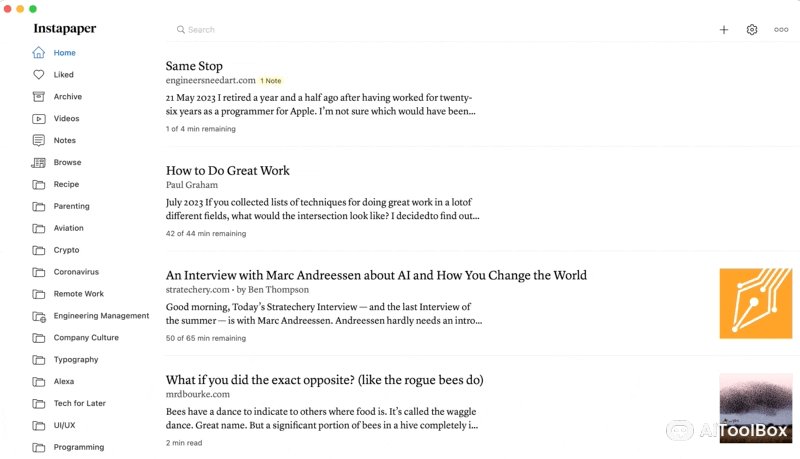 Instapaper 稍后读