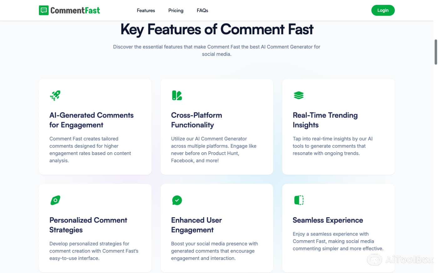 CommentFast 社交媒体AI评论生成器