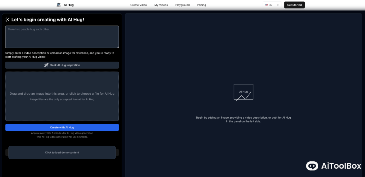 AI Hug 照片转拥抱视频