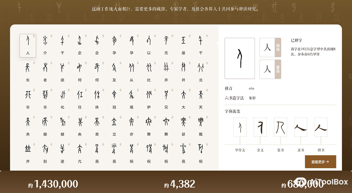甲骨文AI协同平台-殷契文渊(图2) 甲骨文AI协同平台-殷契文渊