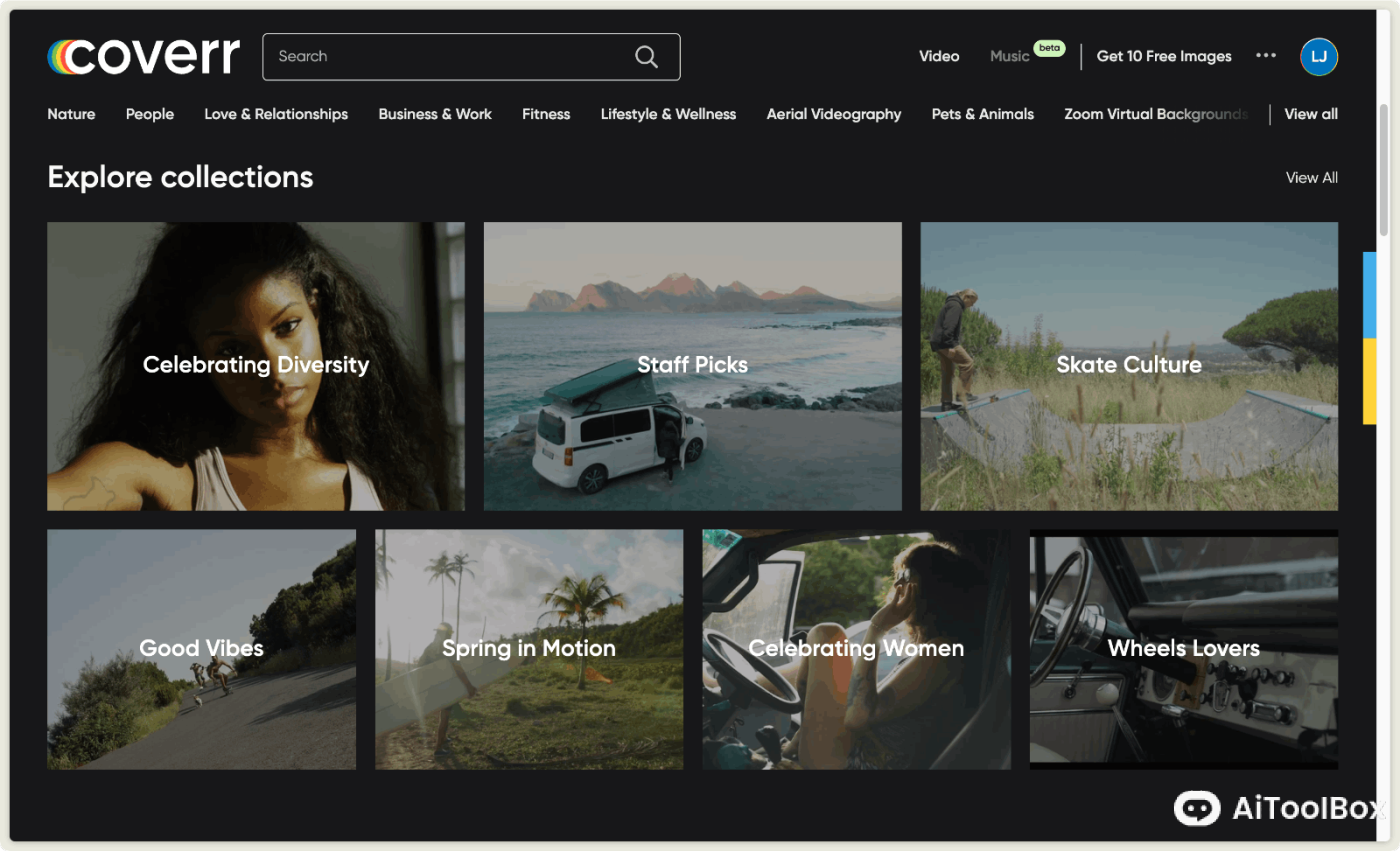 Coverr 免费视频素材库