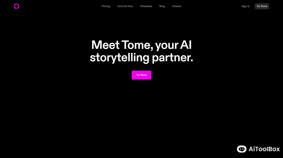 Tome(图1) Tome PPT生成工具