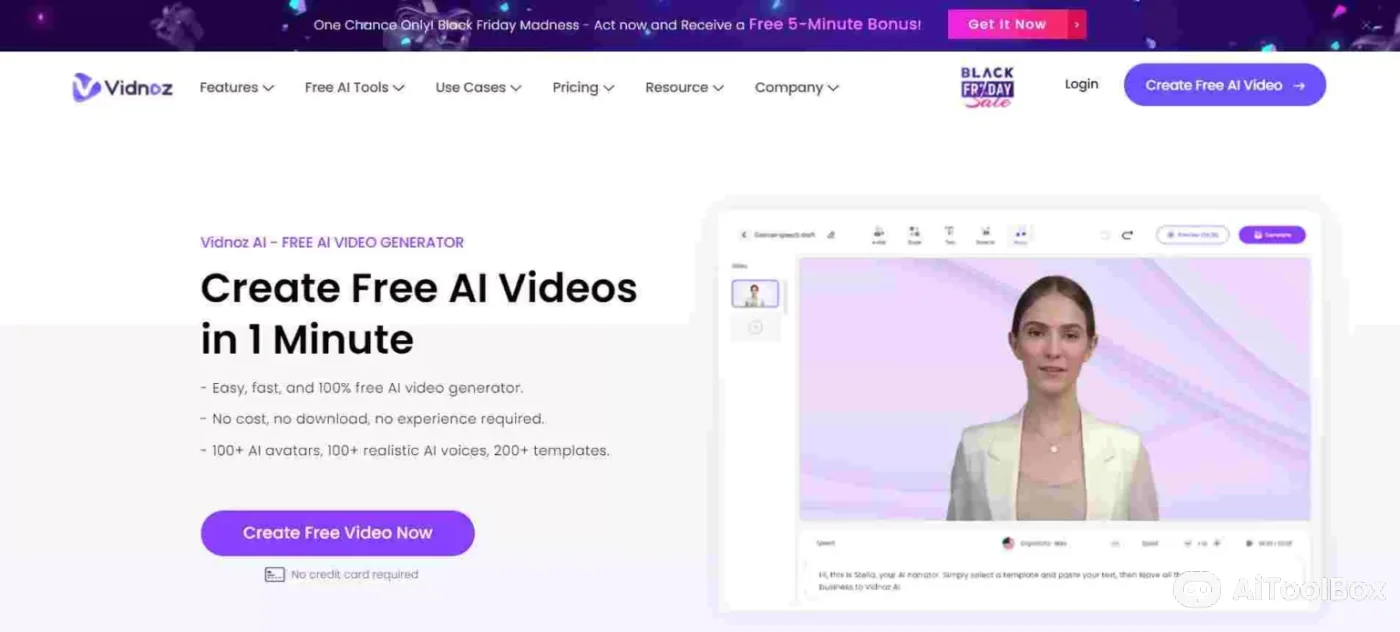 Vidnoz AI (图1) Vidnoz AI