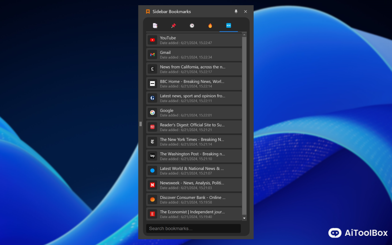 侧边书签栏 - 书签助手