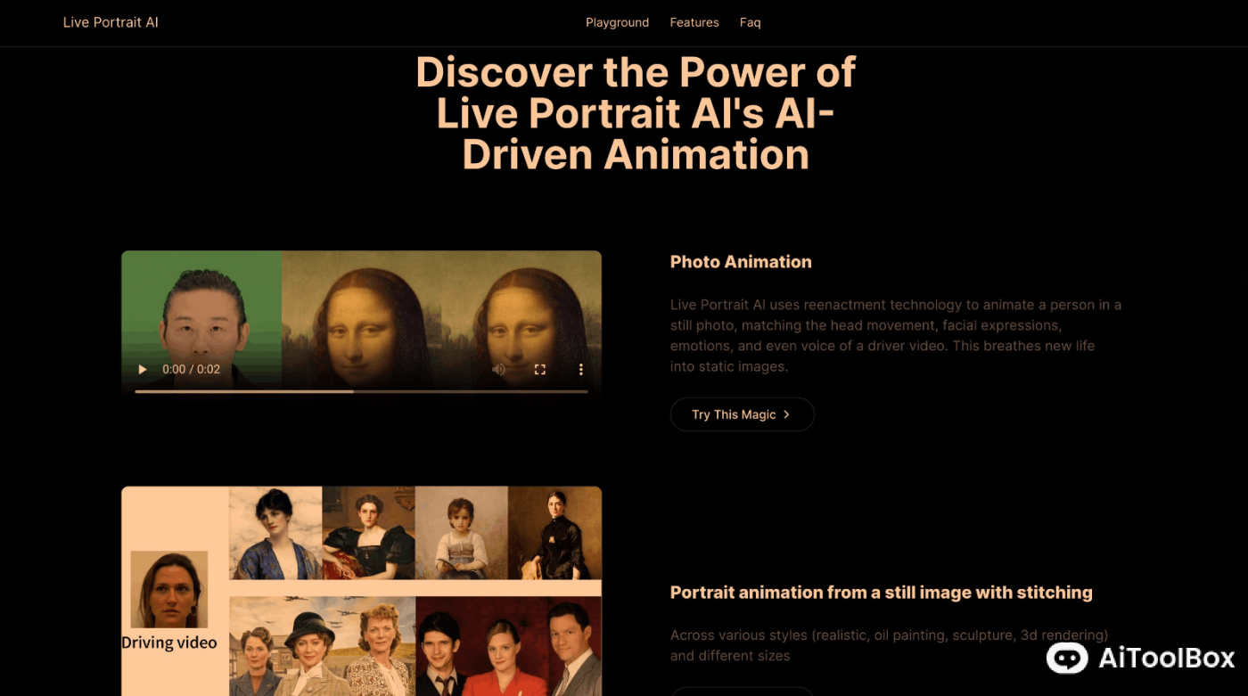 Live Portrait - AI照片转视频