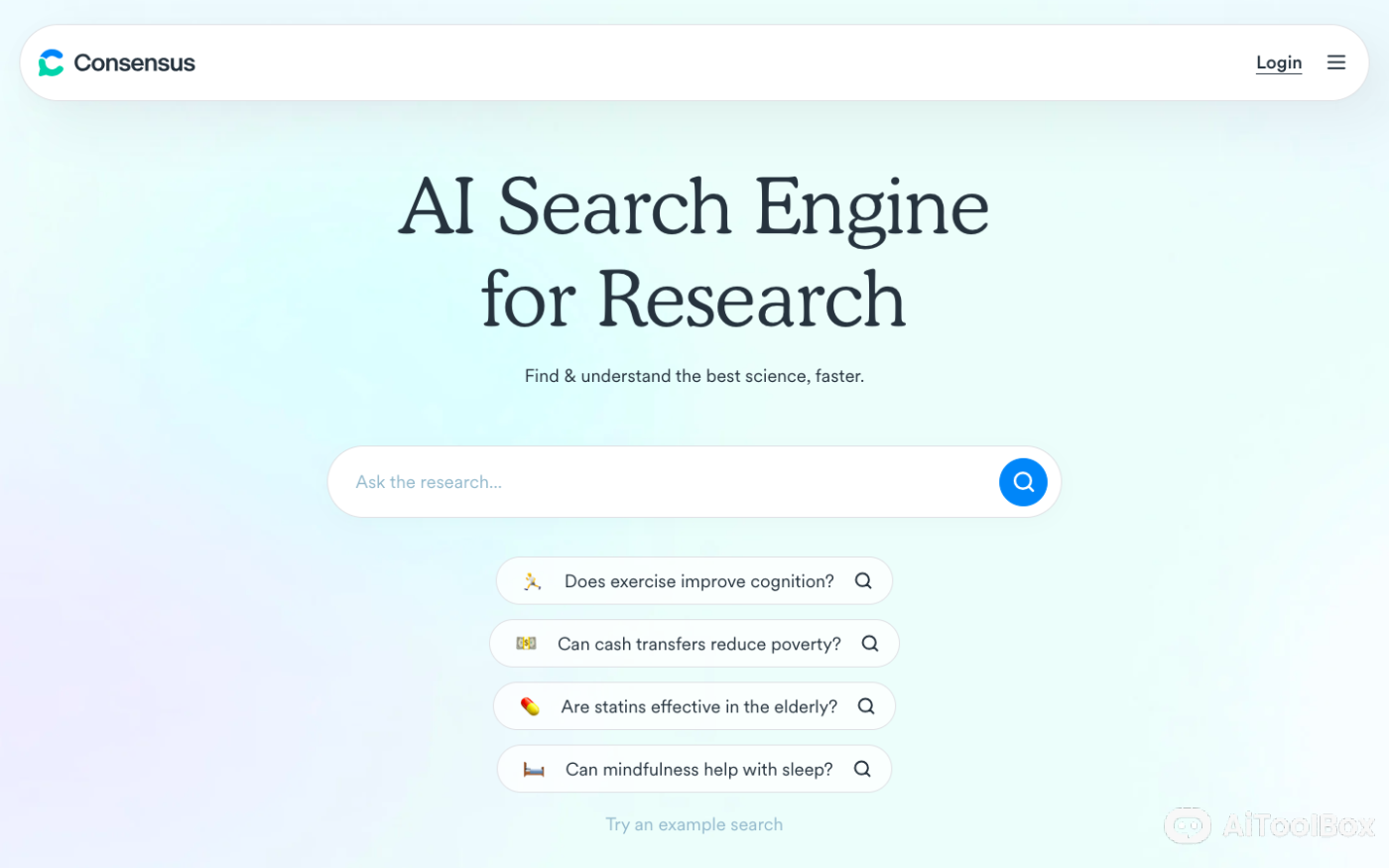Consensus AI科研搜索