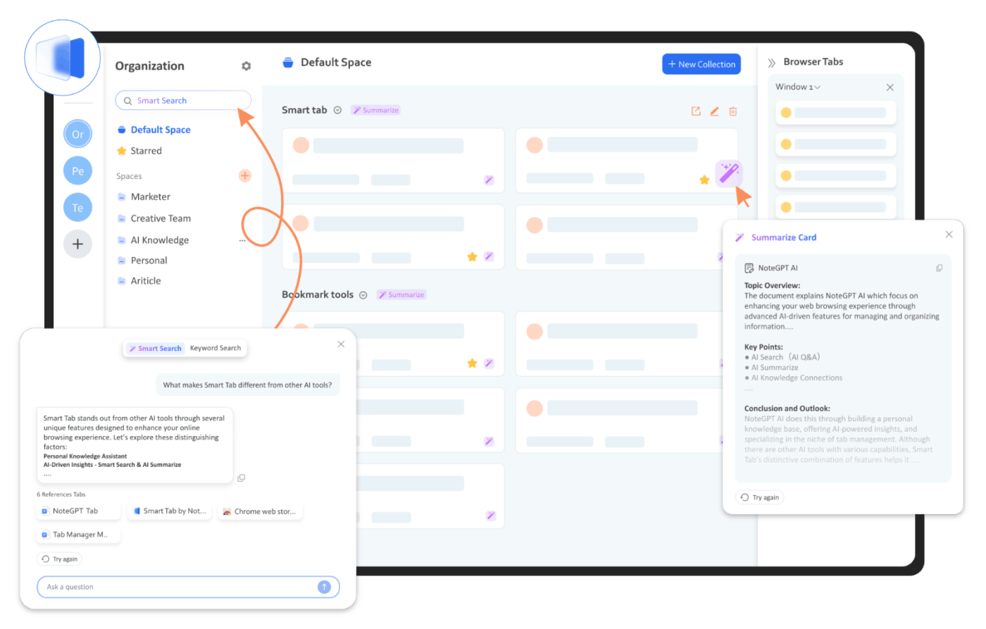 Smart Tab - AI 书签管理