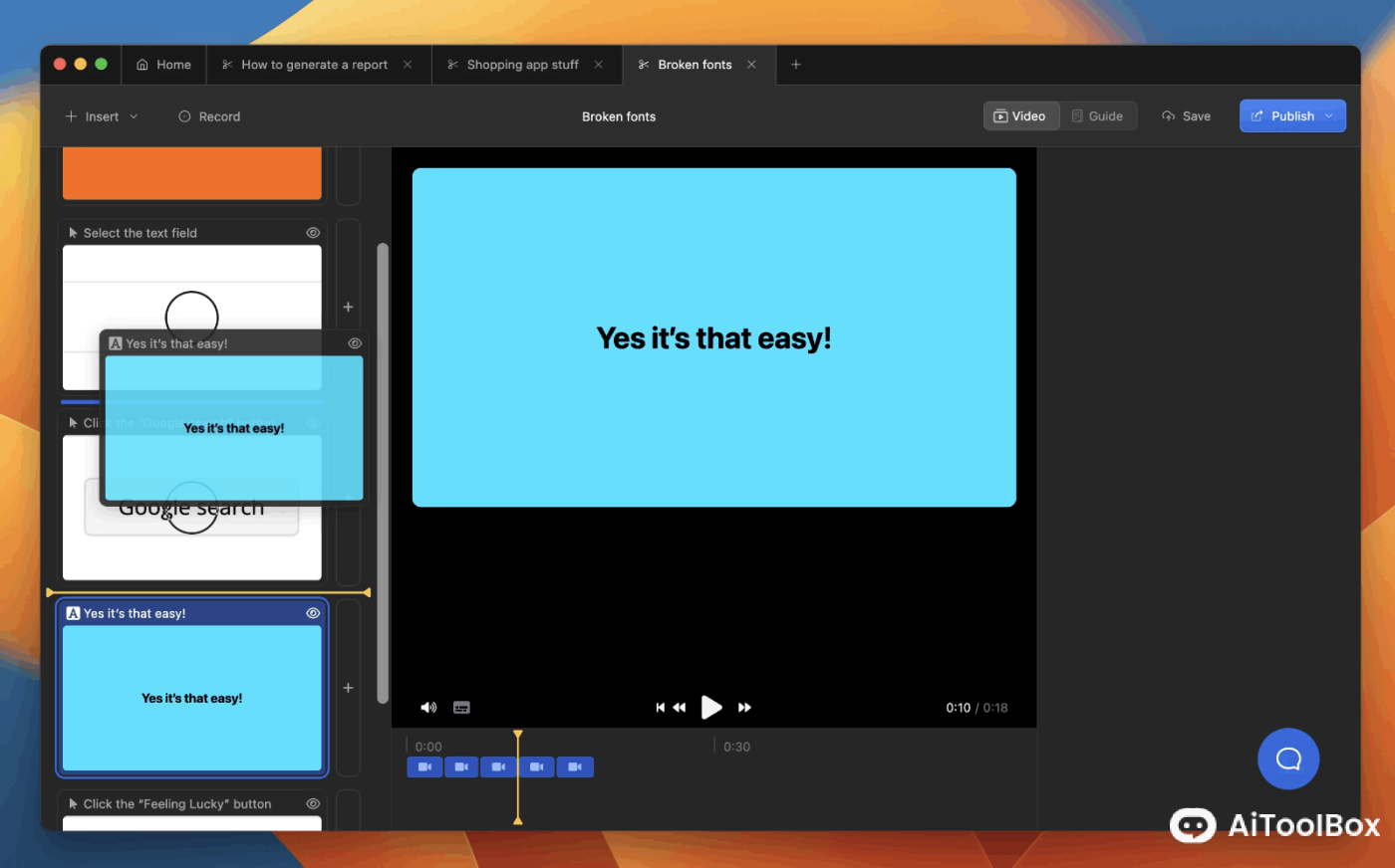 Recordonce AI视频录制