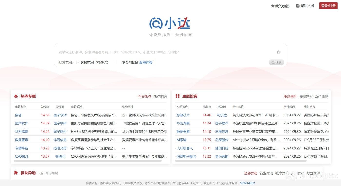 通达信问小达(图1) 通达信问小达