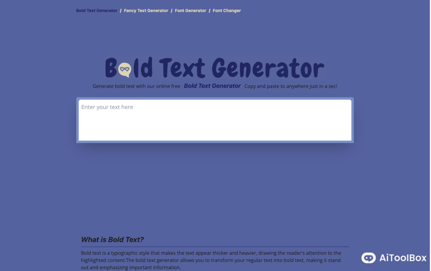 Bold Text Generator多样化字体生成器
