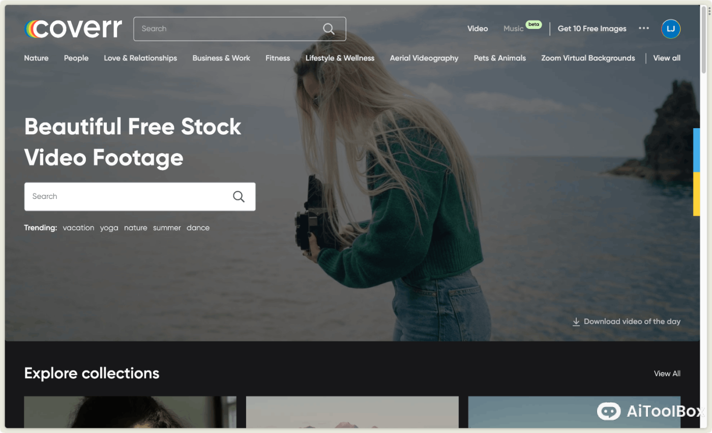 Coverr 免费视频素材库