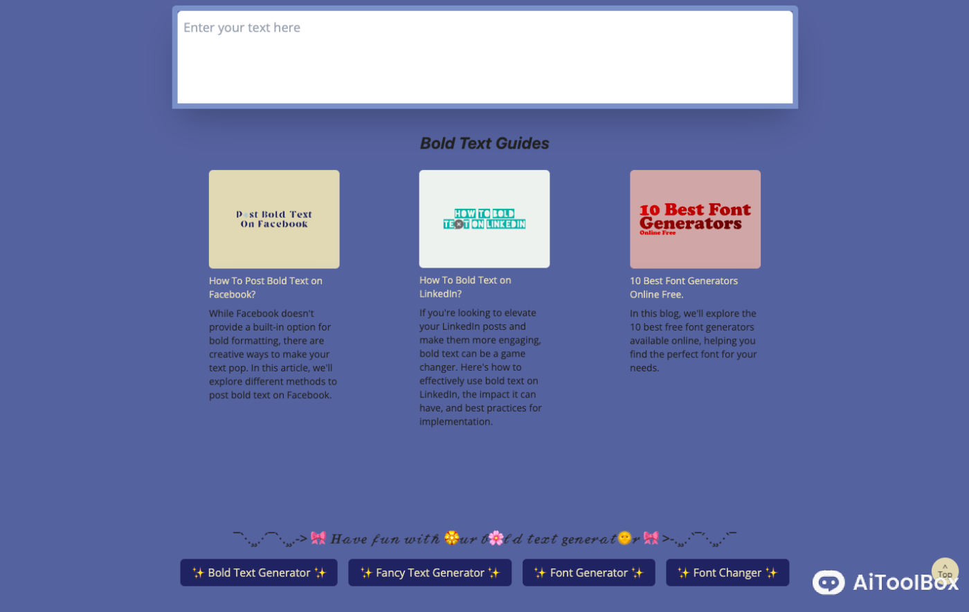 Bold Text Generator多样化字体生成器