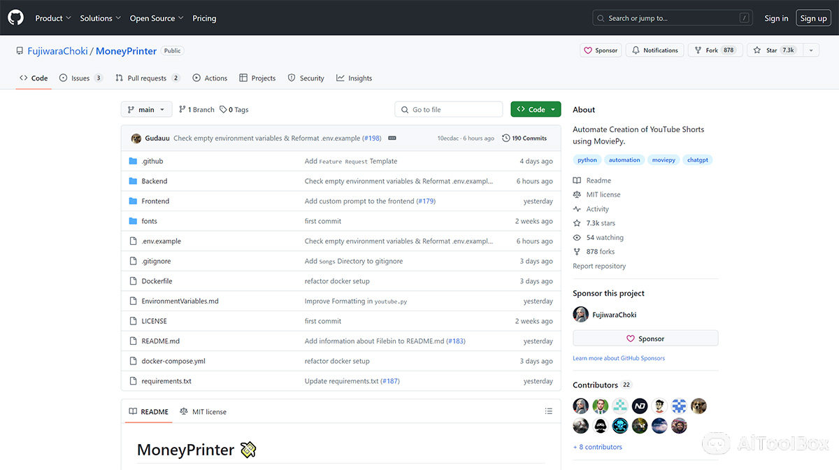 MoneyPrinter(图1) MoneyPrinter
