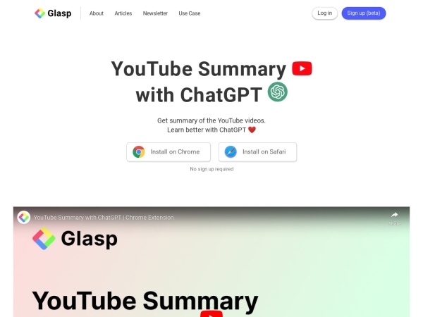 YouTube Summary with ChatGPT