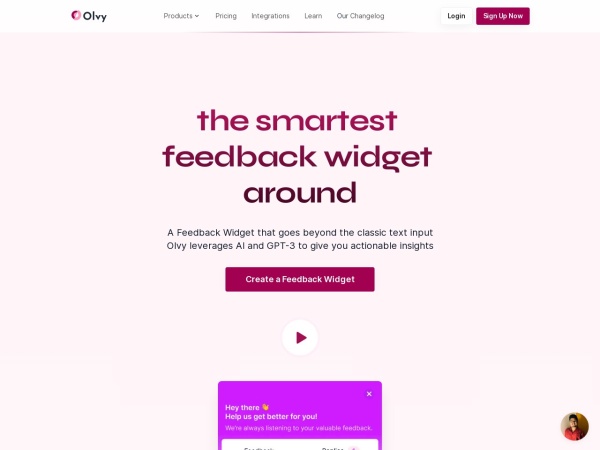 Olvy Feedback Widgets