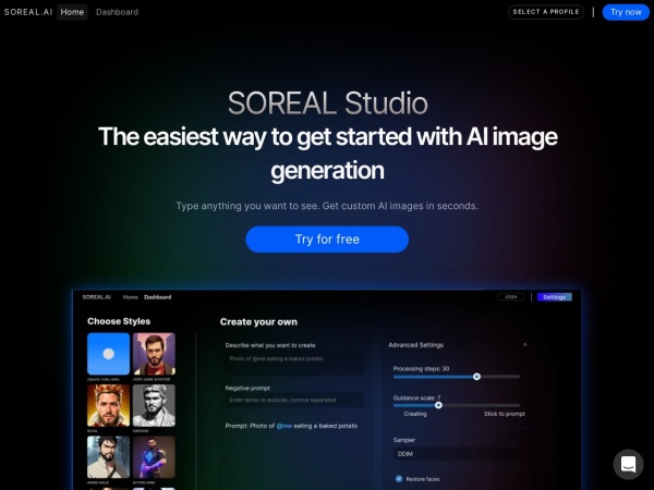 Soreal.AI Studio