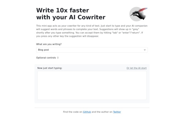 AI Cowriter