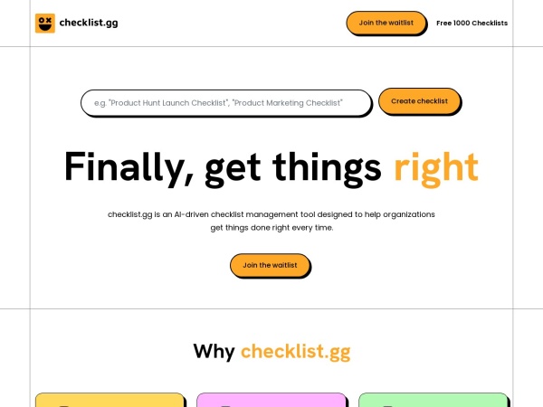 Checklist.gg