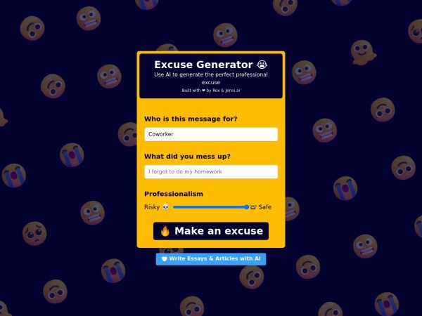 Excuse Generator