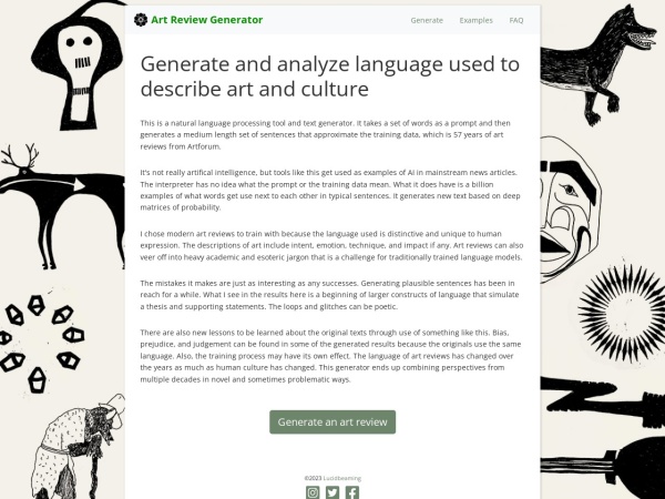 Artreviewgenerator