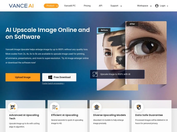 VanceAI Image Upscaler