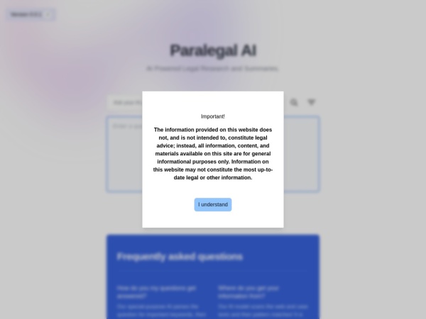 Paralegal AI