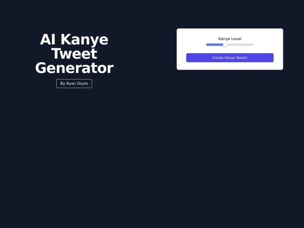 Kanye Tweet Generator