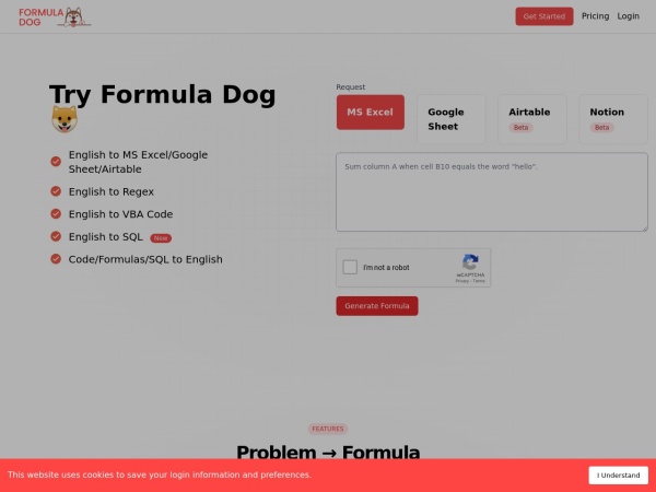 Formula Dog