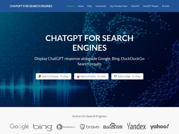 ChatGPT for Search Engines