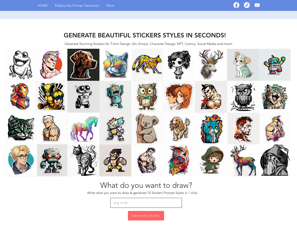 Sticker Prompt Generator