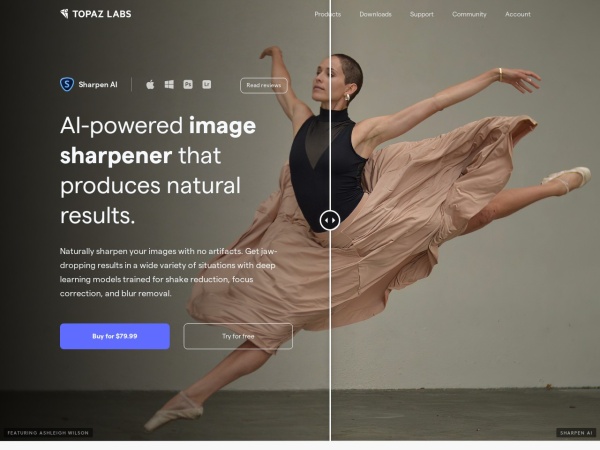 Topaz Sharpen AI