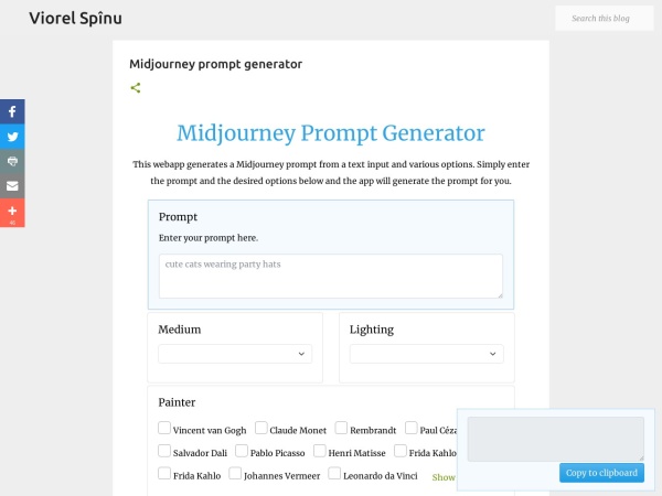 Midjourney Prompt Generator