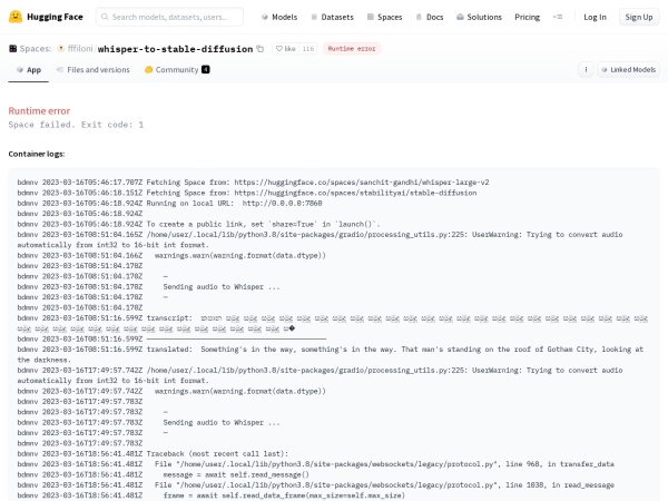 Whisper to Stable Diffusion