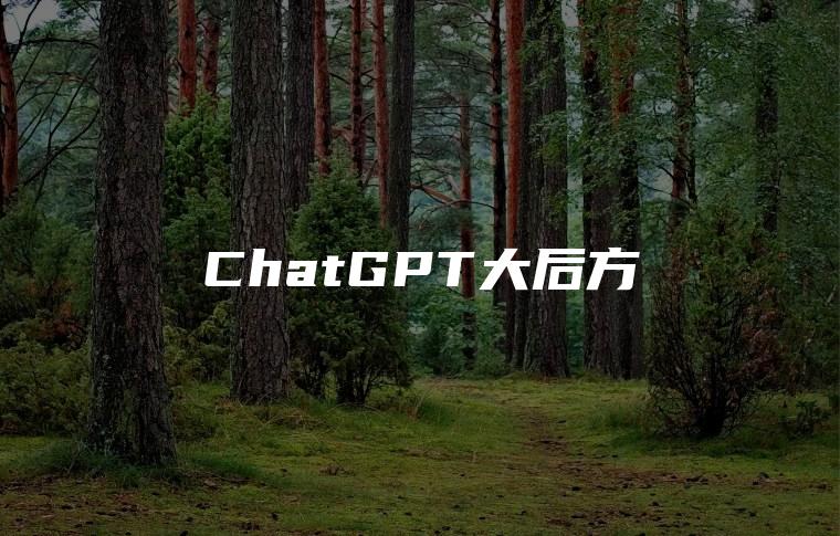 ChatGPT大后方