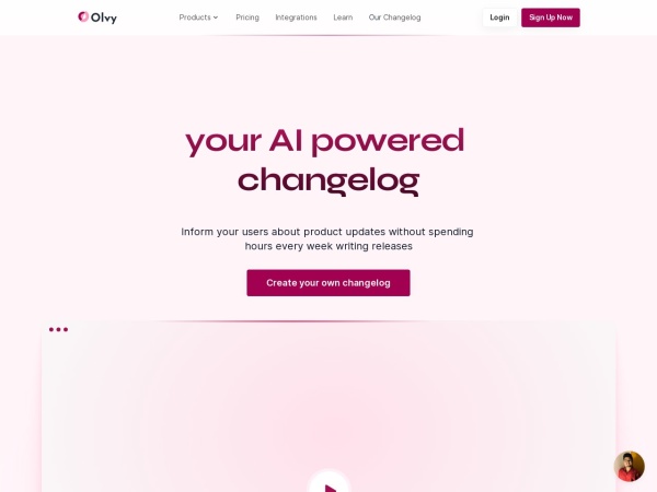Olvy Changelogs
