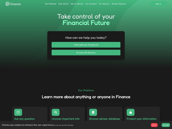 Onesta: Your AI Financial Assistant