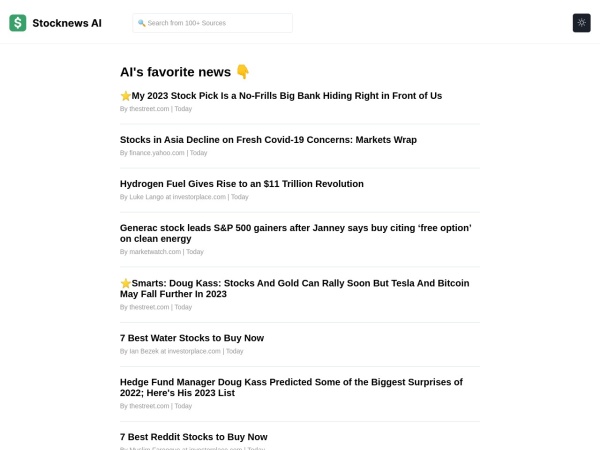 Stocknews AI - AI picked stock news