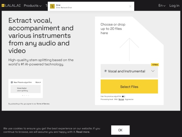 LALAL.AI Voice Cleaner