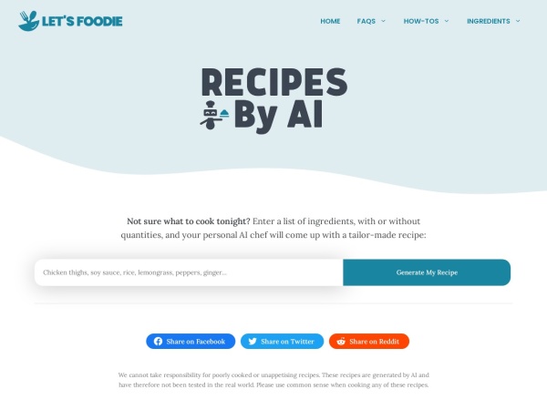 Recipes By AI