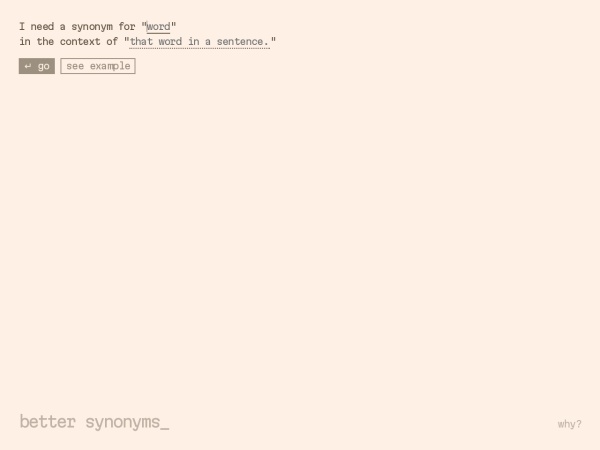 Better Synonyms