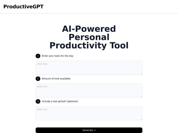 ProductiveGPT