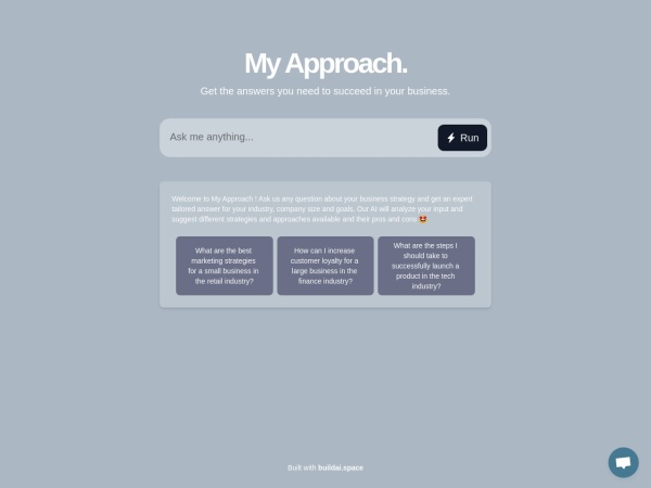 My Approach