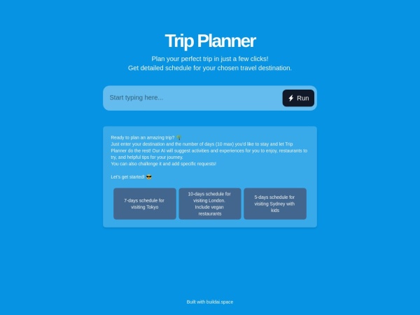 AI Trip Planner