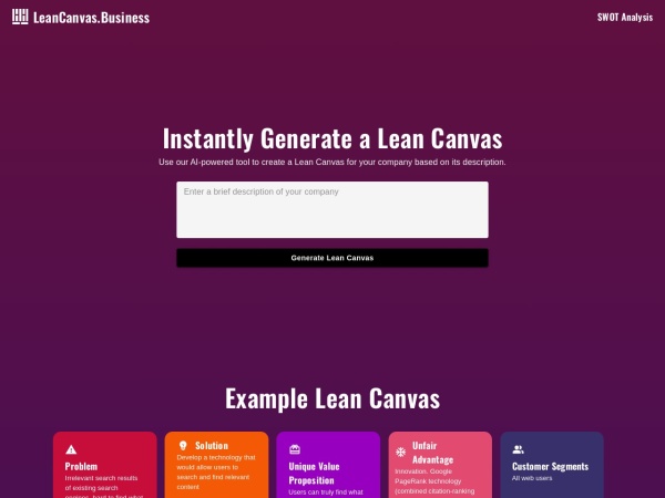 Lean Canvas