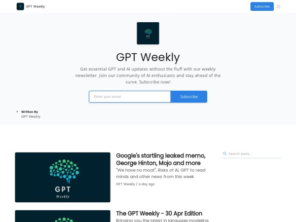 GPT Weekly