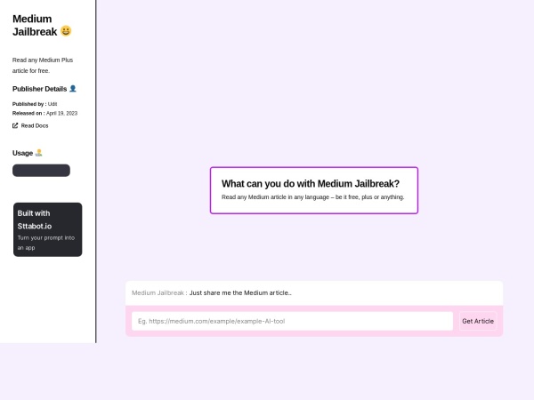 Medium Jailbreak
