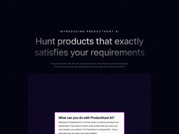 Producthunt AI